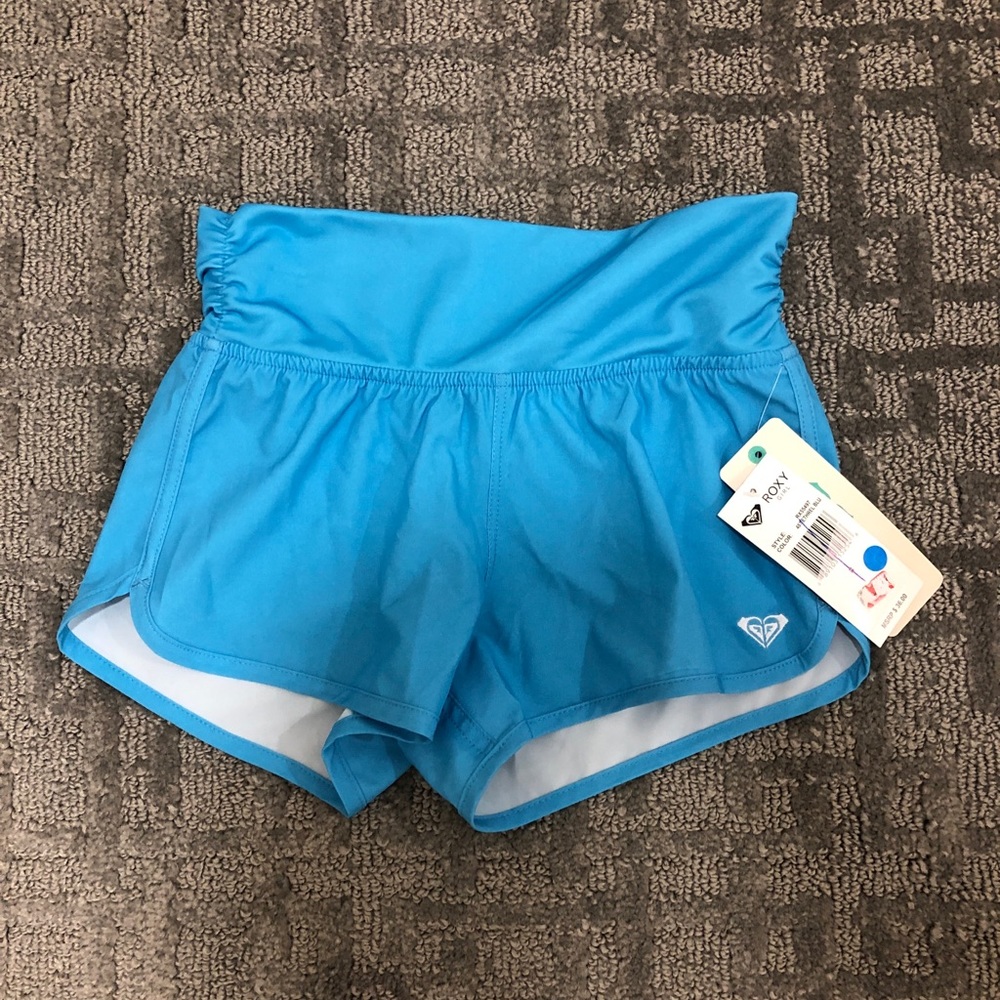 Blue athletic shorts